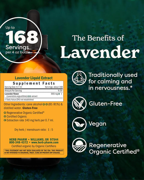 Herb Pharm, Lavender, 4 fl oz