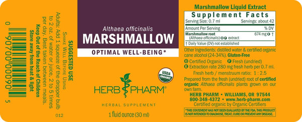 Herb Pharm, Marshmallow, 1 fl oz