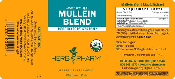 Herb Pharm, Mullein Blend, 4 fl oz