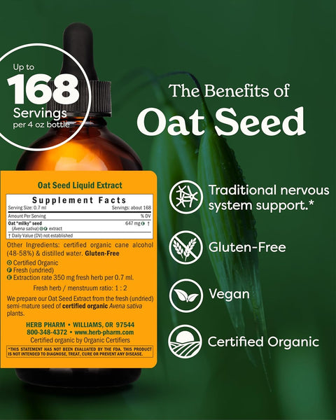 Herb Pharm, Oat Seed, 4 fl oz