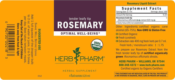 Herb Pharm, Rosemary, 4 fl oz