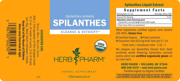 Herb Pharm, Spilanthes, 4 fl oz