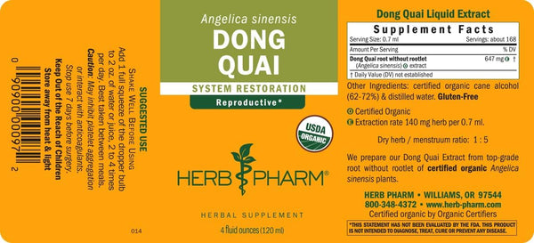 Herb Pharm, Dong Quai, 4 fl oz