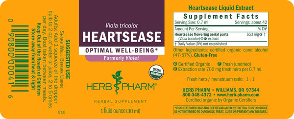 Herb Pharm, Heartsease, 1 fl oz