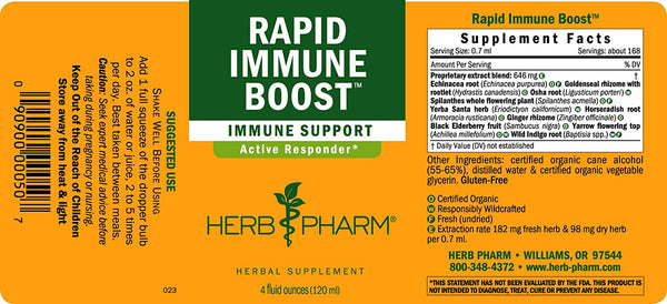 Herb Pharm, Rapid Immune Boost, 4 fl oz