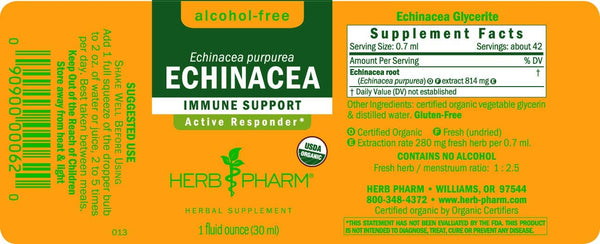 Herb Pharm, Echinacea, Alcohol-Free, 1 fl oz