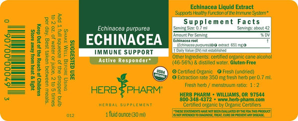 Herb Pharm, Echinacea, 1 fl oz