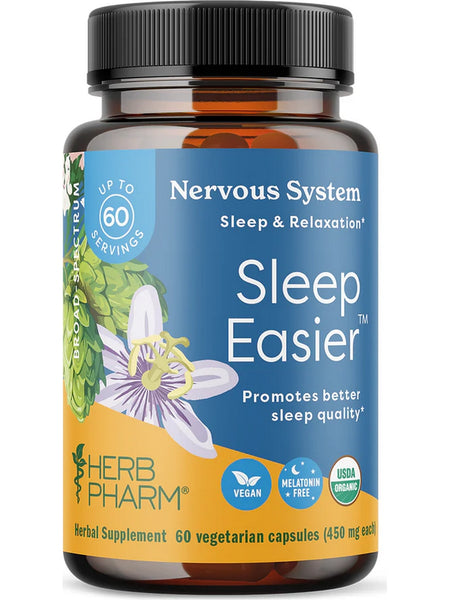 Herb Pharm, Sleep Easier, 60 Vegetarian Capsules