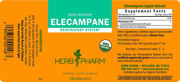 Herb Pharm, Elecampane, 4 fl oz