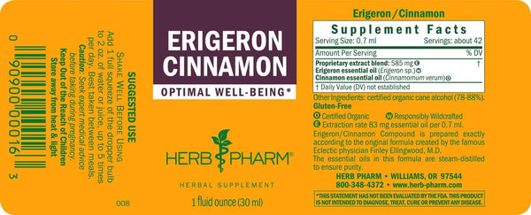 Herb Pharm, Erigeron Cinnamon, 1 fl oz