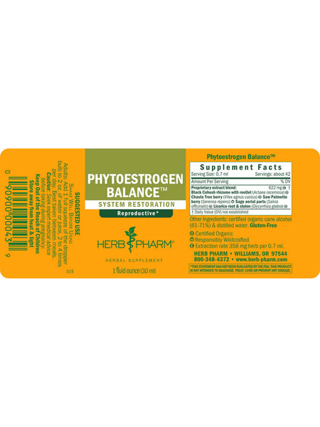 Herb Pharm, Phytoestrogen Balance, 1 fl oz