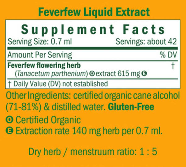 Herb Pharm, Feverfew, 4 fl oz