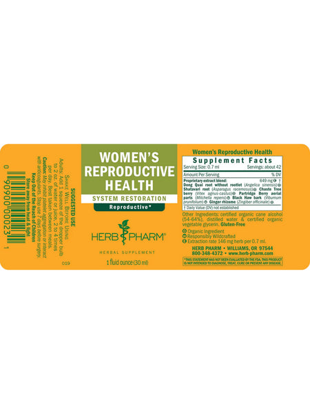Herb Pharm, Women's Reproductive Health, 1 fl oz