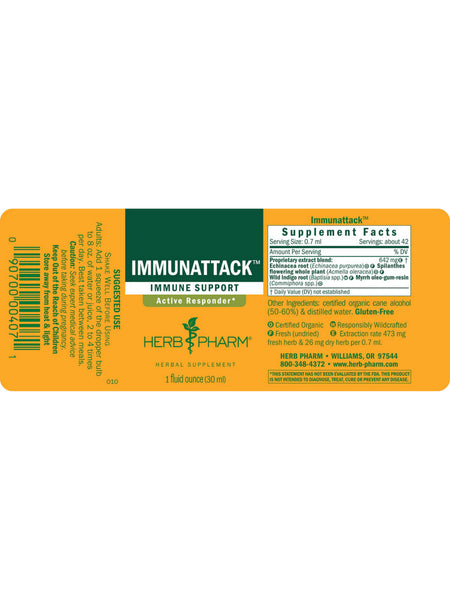 Herb Pharm, Immunattack, 1 fl oz