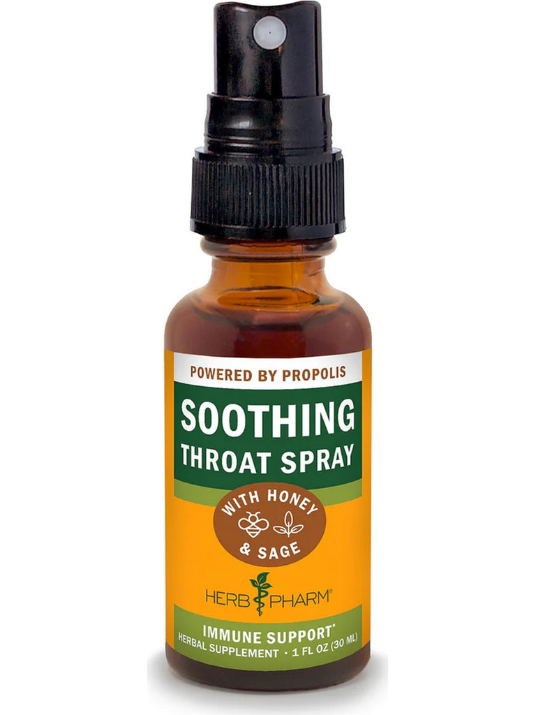 Herb Pharm, Soothing Throat Spray, Honey Sage, 1 fl oz