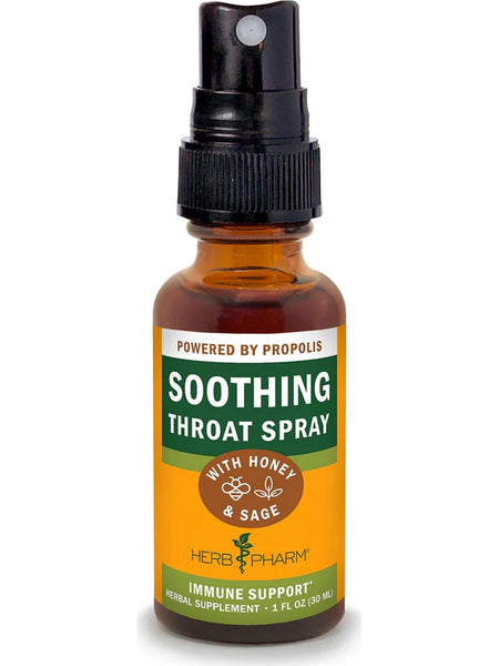 Herb Pharm, Soothing Throat Spray, Honey Sage, 1 fl oz