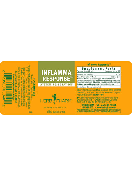 Herb Pharm, Inflamma Response, 1 fl oz