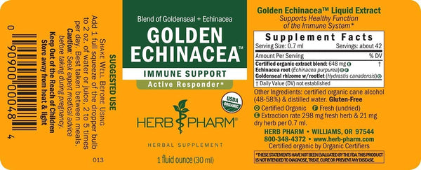 Herb Pharm, Golden Echinacea, 1 fl oz