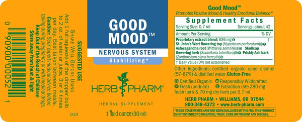 Herb Pharm, Good Mood, 1 fl oz