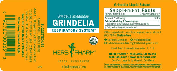 Herb Pharm, Grindelia, 1 fl oz