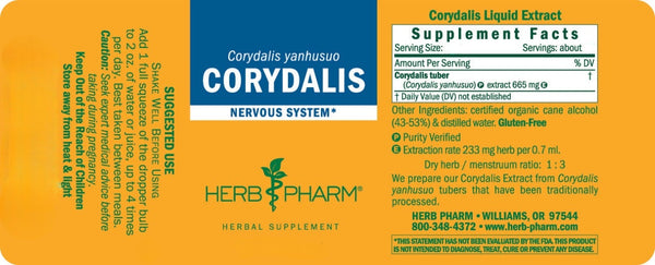 Herb Pharm, Corydalis, 4 fl oz