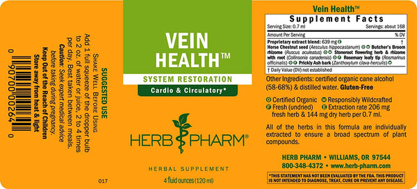 Herb Pharm, Vein Health, 4 fl oz