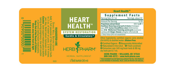 Herb Pharm, Heart Health, 1 fl oz