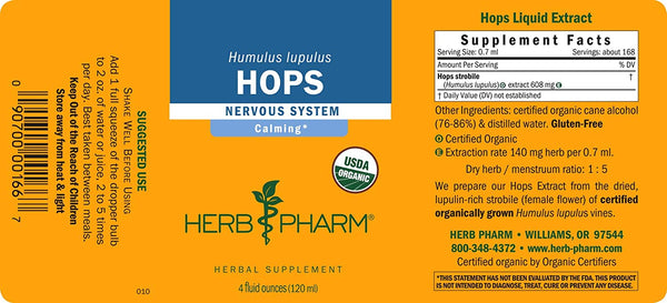 Herb Pharm, Hops, 4 fl oz