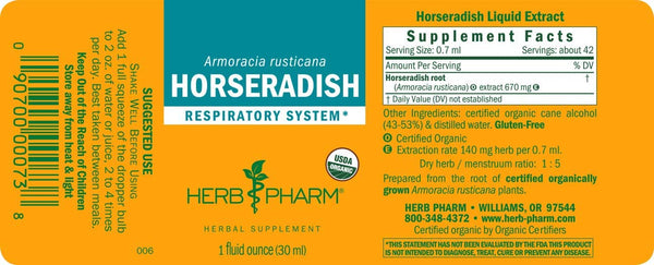 Herb Pharm, Horseradish, 1 fl oz
