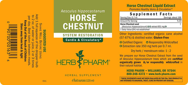 Herb Pharm, Horse Chestnut, 4 fl oz