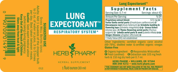 Herb Pharm, Lung Expectorant, 1 fl oz