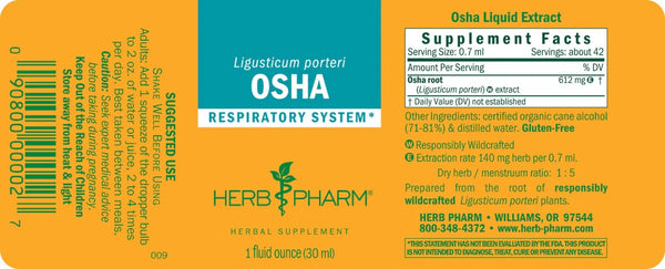 Herb Pharm, Osha, 1 fl oz