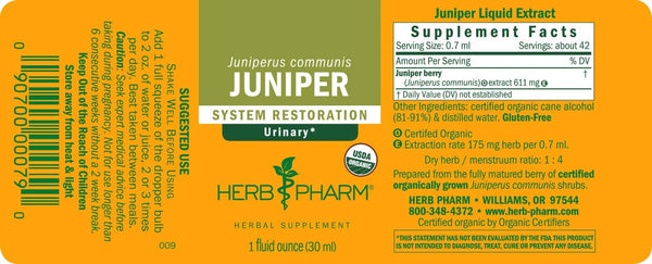 Herb Pharm, Juniper, 1 fl oz