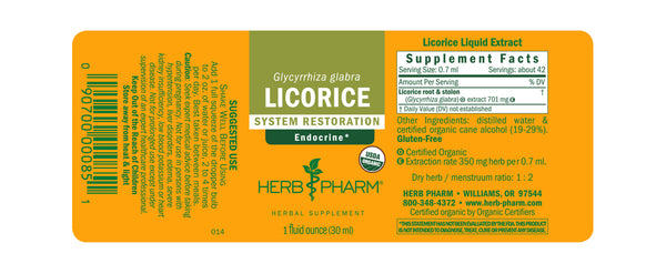 Herb Pharm, Licorice, 1 fl oz
