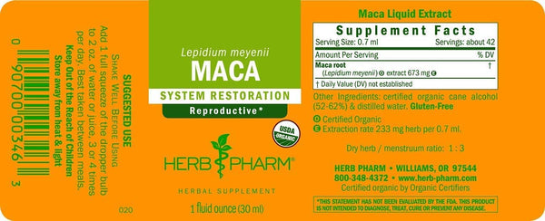 Herb Pharm, Maca, 1 fl oz