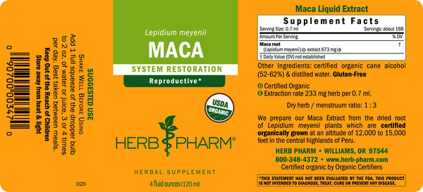 Herb Pharm, Maca, 4 fl oz