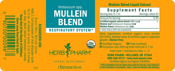 Herb Pharm, Mullein Blend, 1 fl oz