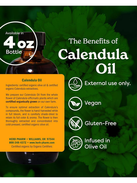 Herb Pharm, Calendula Oil, 4 fl oz