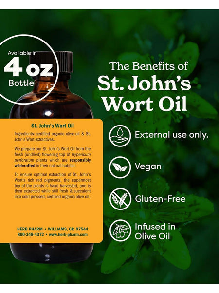 Herb Pharm, St. John's Wort Oil, 4 fl oz