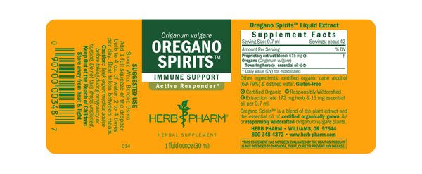 Herb Pharm, Oregano Spirits, 1 fl oz