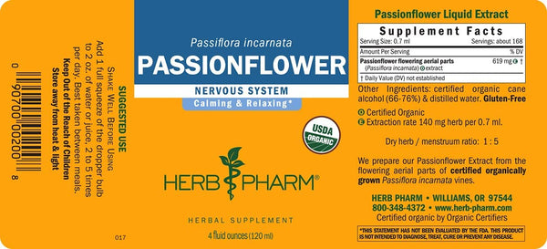 Herb Pharm, Passionflower, 4 fl oz
