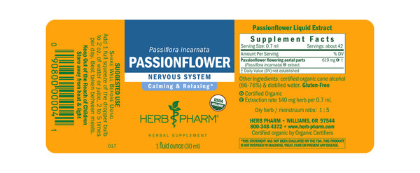 Herb Pharm, Passionflower, 1 fl oz