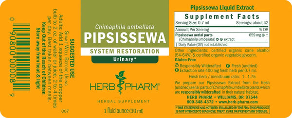 Herb Pharm, Pipsissewa, 1 fl oz