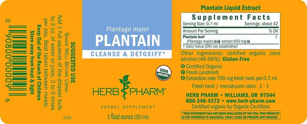 Herb Pharm, Plantain, 1 fl oz