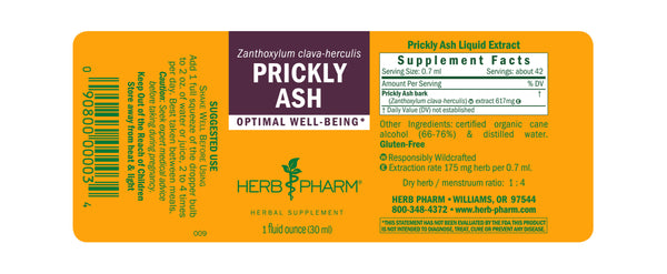 Herb Pharm, Prickly Ash, 1 fl oz