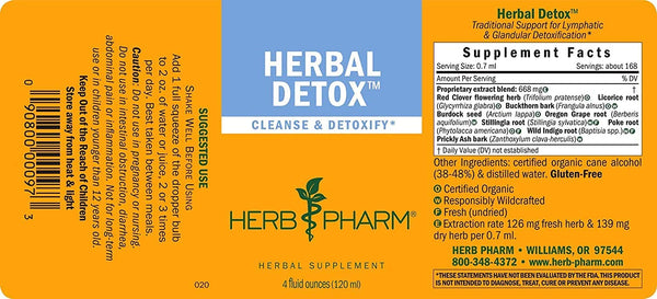 Herb Pharm, Herbal Detox, 1 fl oz