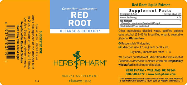 Herb Pharm, Red Root, 4 fl oz
