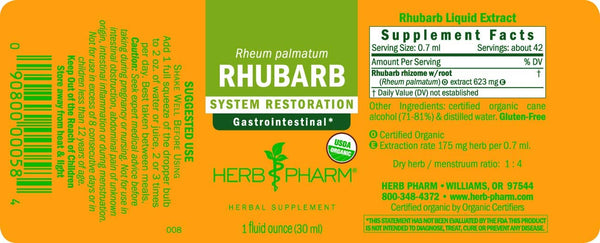 Herb Pharm, Rhubarb, 1 fl oz