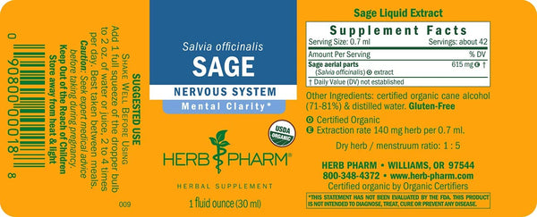 Herb Pharm, Sage, 1 fl oz