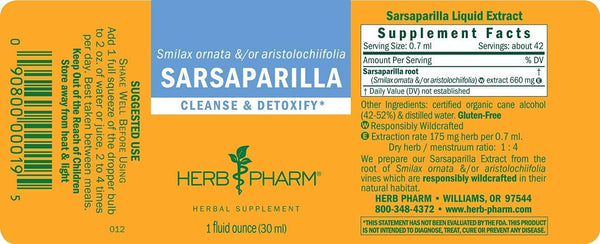 Herb Pharm, Sarsaparilla, 1 fl oz